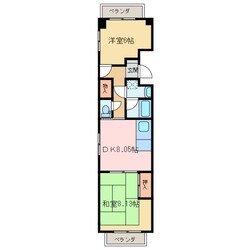 第６水野マンションの物件間取画像